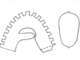 Card Making Downloads : Bootie Template