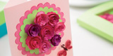 Card Making Ideas : Blossom Time Quilled Roses Card