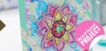 New Dimension 3D Floral Card