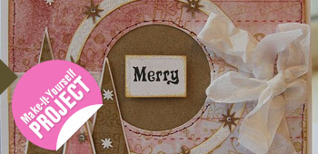 Pink Punched Christmas Card from Fiskars