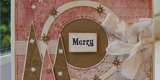 Card Making Ideas : Pink Punched Christmas Card from Fiskars