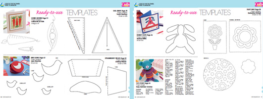 Crafts Beautiful Xtra June 2010 Template Pattern Pack