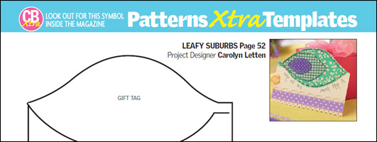 Crafts Beautiful August 2011 Template Pattern Pack