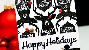 Spellbinders Happy Holidays Card