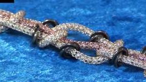 How to Make a Chain Bracelet using Silver Silk
