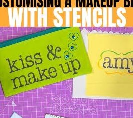 Customising a Makeup Bag with Stencils Customising a Makeup Bag with Stencils