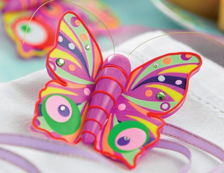 Colourful Polymer Clay Butterfly
