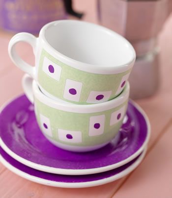 Stylish Ceramic Painted Mug Set
