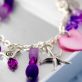 Girly Pink, Purple & Silver Jewellery Set