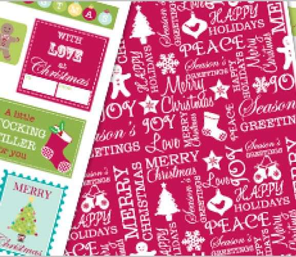 Traditional Christmas Sentiments & Free Papers