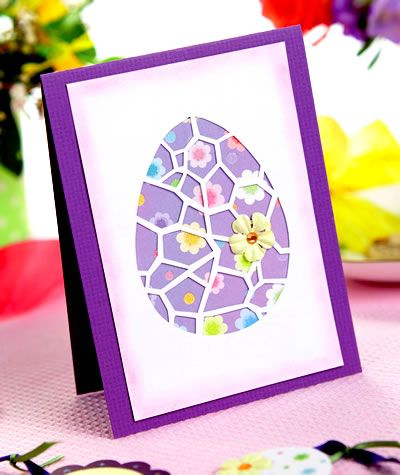 Papercut Egg Easter Card