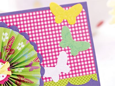 Concertina Folded Pinwheel Birthday Card