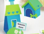 3-D House Warming Cards