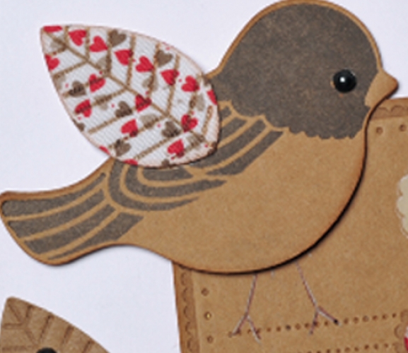 Kraft Paper Bird Love Card Free Craft Project Papercrafting Crafts Beautiful Magazine