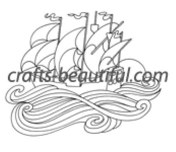 Traditional Nautical Ship Free Digital Stamp