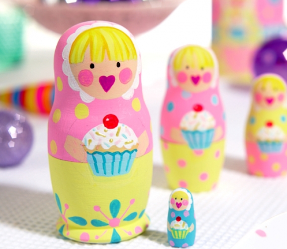 Painted Nesting Dolls Free Craft Project Painting Crafts