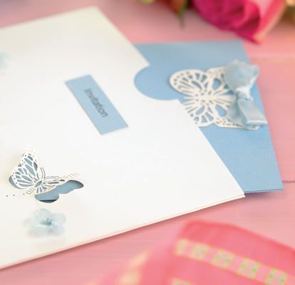 3-D Butterfly Wedding Invitations