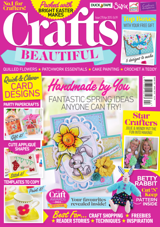 Crafts Beautiful April 2015 Issue 278 Template Pack