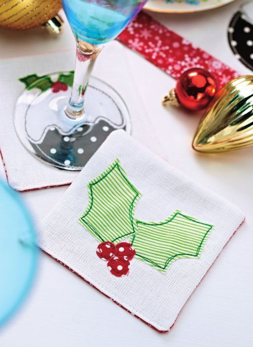 Applique Christmas Table Decorations