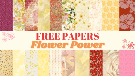 Free Flower Power Papers