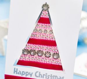 Beaded Cross-stitch Christmas Cards