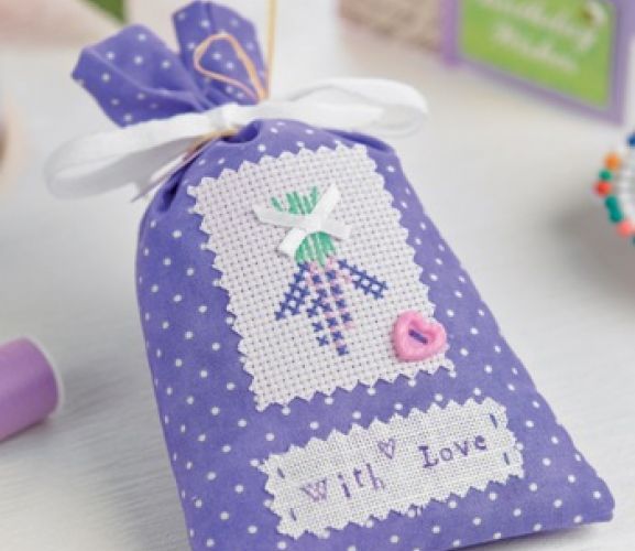 Cross Stitching Lavender Bags Free Card Making Downloads Stitching
