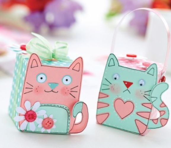 Cat Motifs & Gift Box Templates