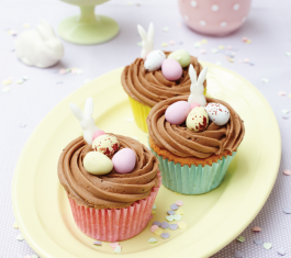 Chocolate Easter Nest Cupcakes