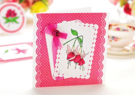 Colour-Blended Floral Cards