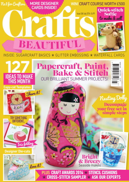 Crafts Beautiful July 2014 Issue 268 Template Pack