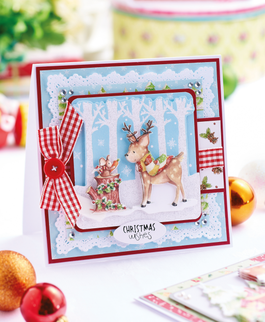 Decoupage Woodland Christmas Cards