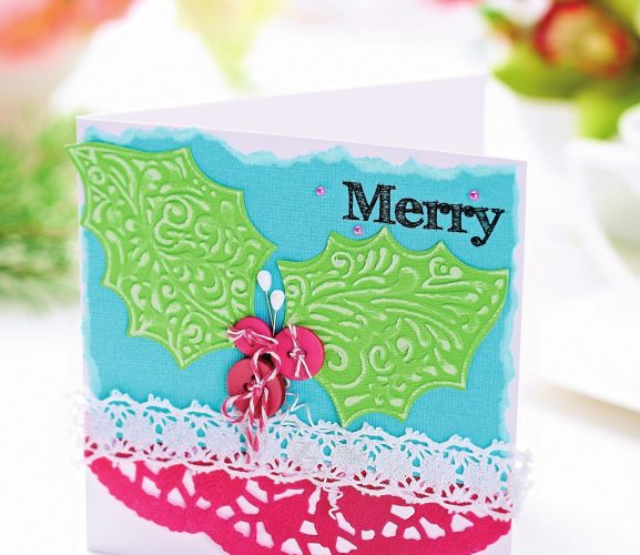 Embossed Christmas cards