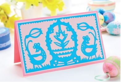 Intricate Easter Papercutting Template