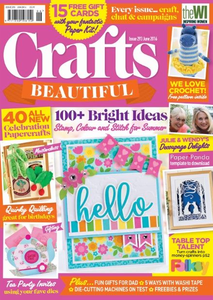 Crafts Beautiful June 2016 Issue 293 Template Pack