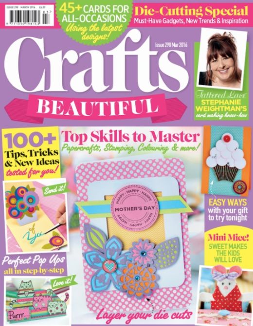 Crafts Beautiful March 2016 Issue 290 Template Pack