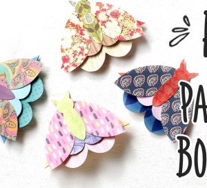 Pretty Paper Moth Bookmark Templates