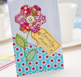 Gorgeous Stitched Flower Mother’s Day Card Gorgeous Stitched Flower Mother’s Day Card
