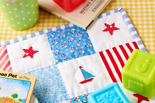 Nautical Doll’s Quilt