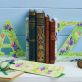 Painted Floral Book Ends