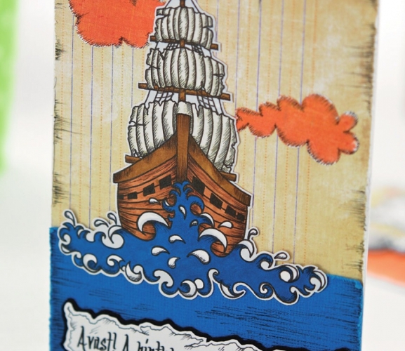 Card Making for Cards cards Free papercrafts Kids making    Making decorations   Card and Pirate For christmas   Downloads