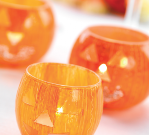 Halloween Pumpkin Candle Holders