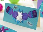 Purple & Turquoise Christmas Cards