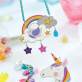 Rainbow & Unicorn Shrink Plastic Jewellery