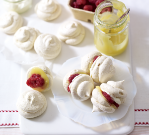 Raspberry Crush Mini Meringues