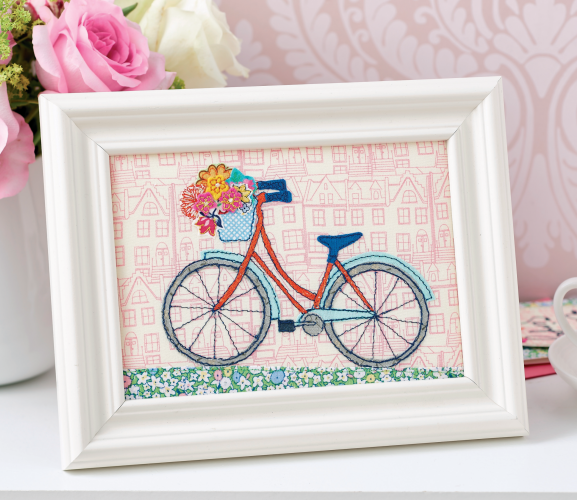 Stitched Bicycle Sampler Project
