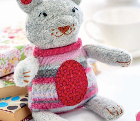 hand stitched teddy bear