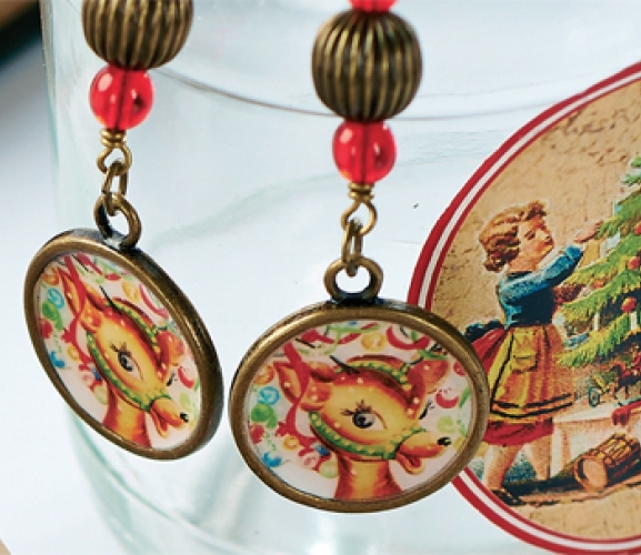 Vintage Christmas Earrings - Free Craft Project – Jewellery - Crafts