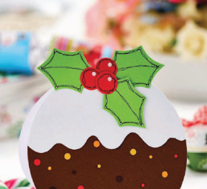 Easy Christmas Pudding Card