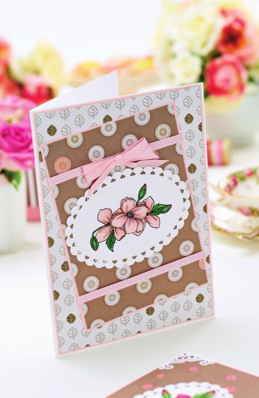 Clematis Themed Painted Cards