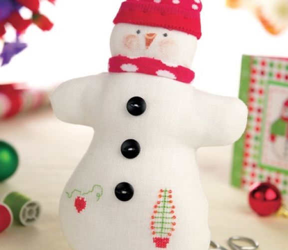 the snowman cuddly toy